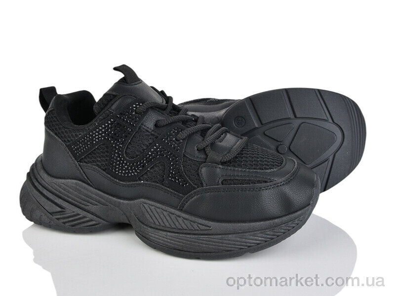 Купить Кросівки жіночі T066-1 Kaker чорний, фото 1