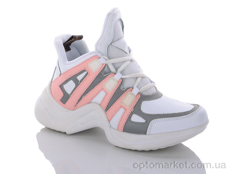 Купить Кросівки жіночі T075-6 L.uis Vuitton рожевий, фото 2