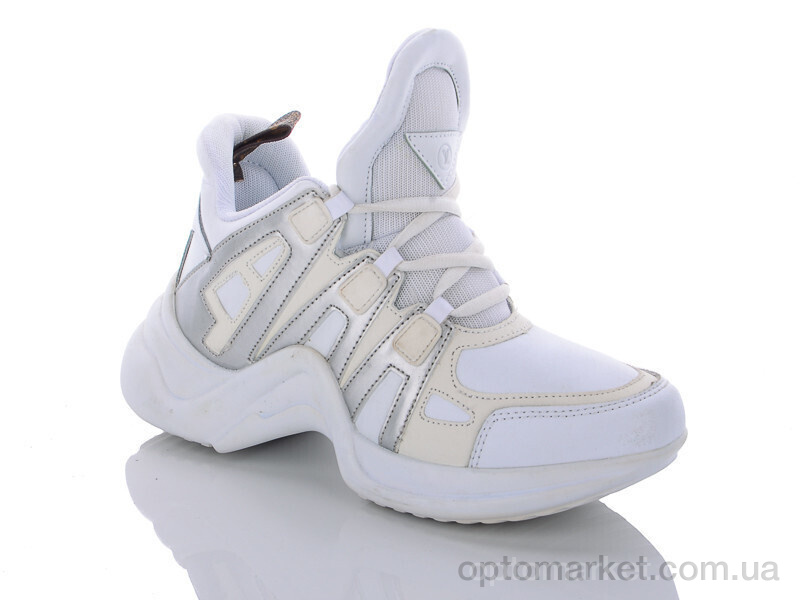Купить Кросівки жіночі T075-7 L.uis Vuitton білий, фото 2