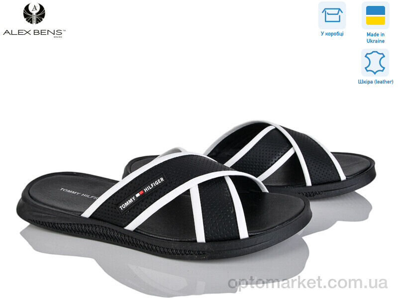 Купить Шльопанці чоловічі T3 чорний T.mmy hilfiger чорний, фото 2