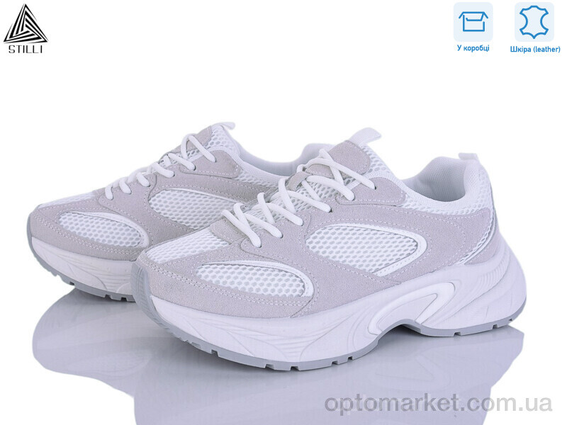 Купить Кросівки жіночі T60-1 шкіра Stilli білий, фото 1