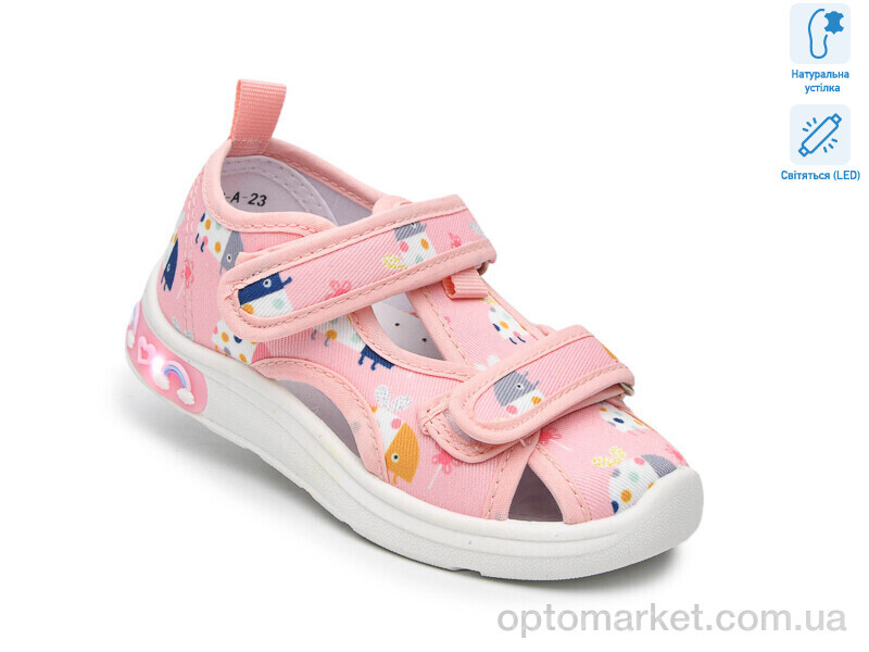 Купить Капці дитячі T60013A LED TOM.M рожевий, фото 1