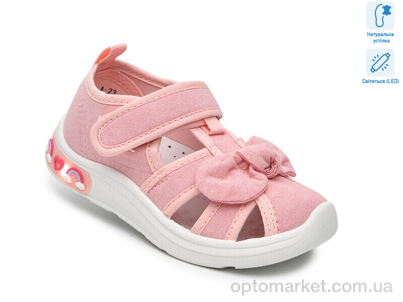 Купить Капці дитячі T60016A LED TOM.M рожевий, фото 1