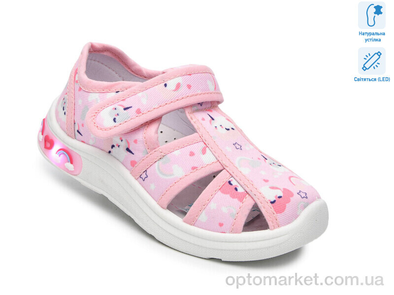 Купить Капці дитячі T60017A LED TOM.M рожевий, фото 1