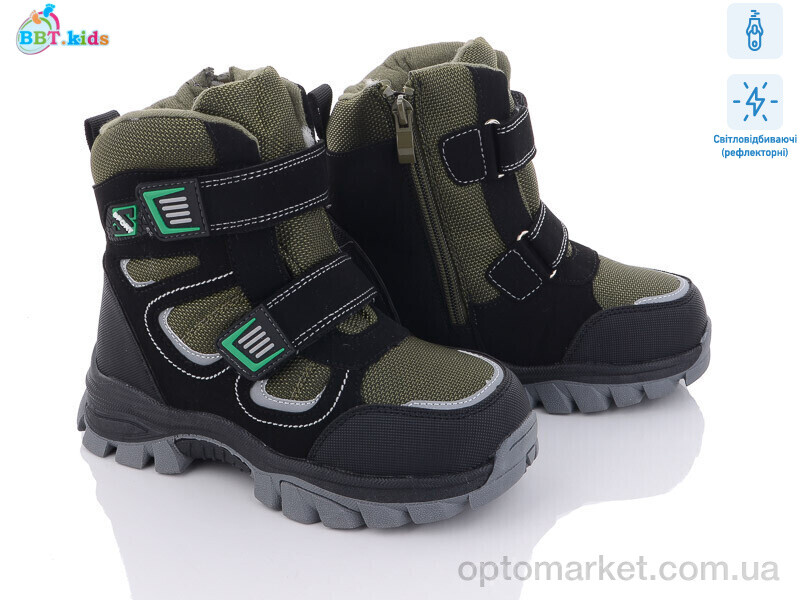 Купить Черевики дитячі T6953-5 світловідбивач BBT kids зелений, фото 1