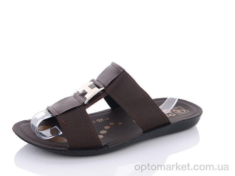 Купить Шльопанці чоловічі Т9-2Ш brown Oscar коричневий, фото 1