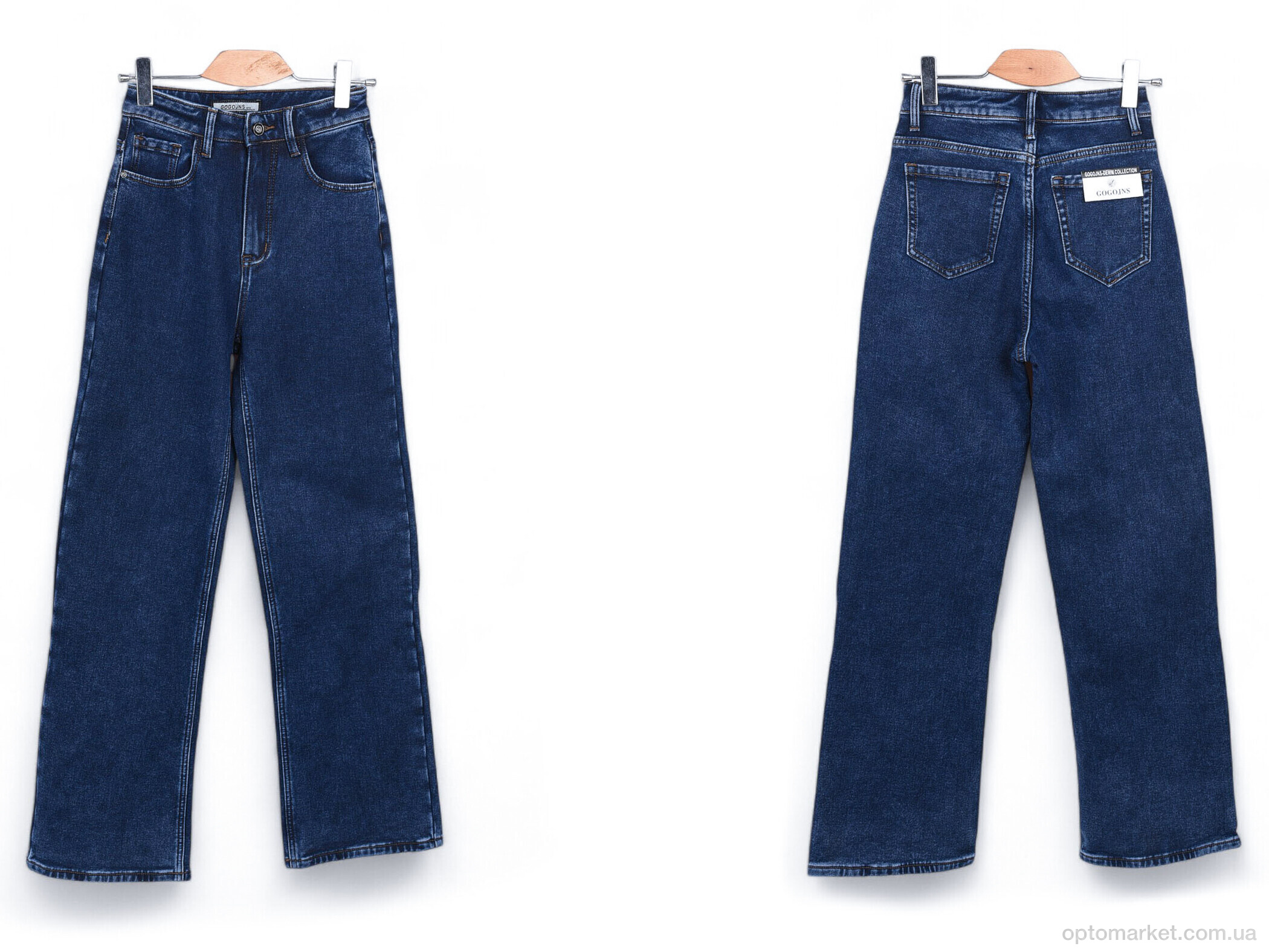 Купить Джинси жіночі TDF330 фліс Gogojns синій, фото 3