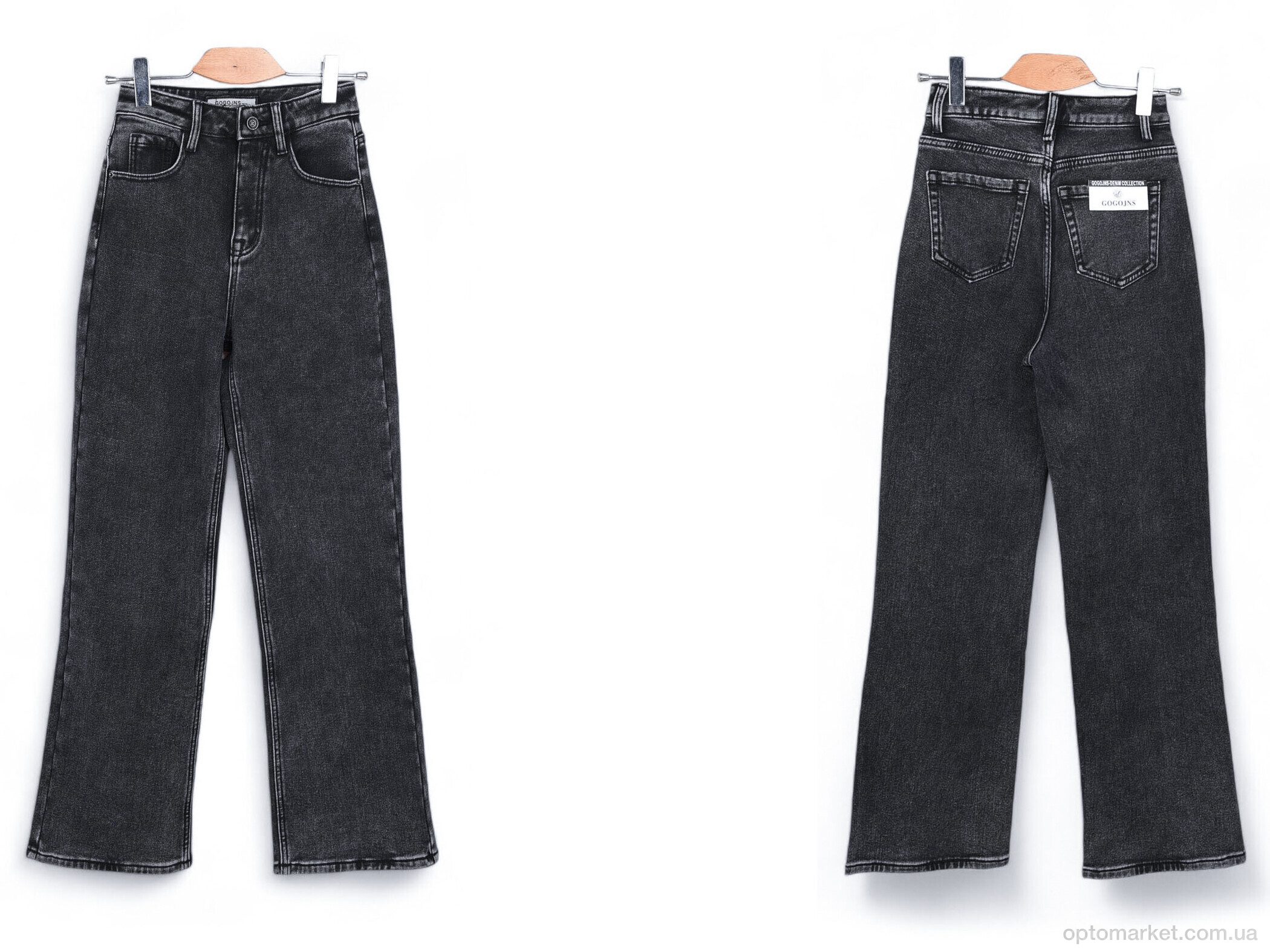 Купить Джинси жіночі TDF332 фліс Gogojns сірий, фото 3