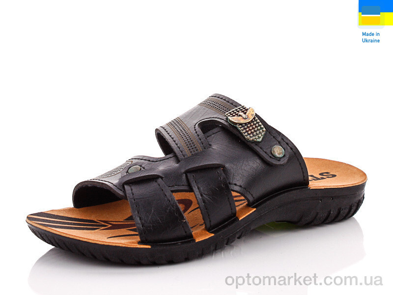 Купить Шльопанці дитячі ТДМ01904-03-1 черный Steel чорний, фото 1