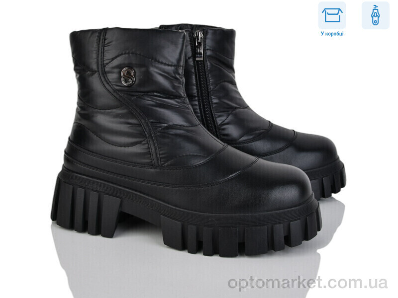 Купить Черевики жіночі TF11-1 PLPS чорний, фото 1