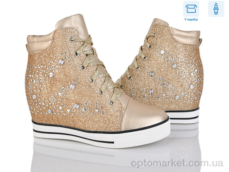 Купить Черевики жіночі TJ1613-4 Purlina золотий, фото 1