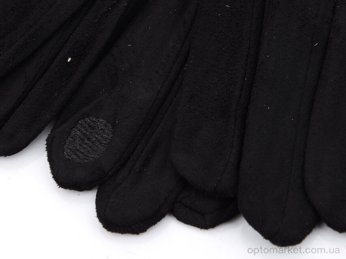 Купить Рукавички жіночі Тонкий замш N1 RuBi чорний, фото 2