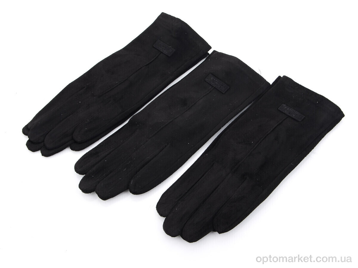 Купить Рукавички жіночі Тонкий замш N2 RuBi чорний, фото 1