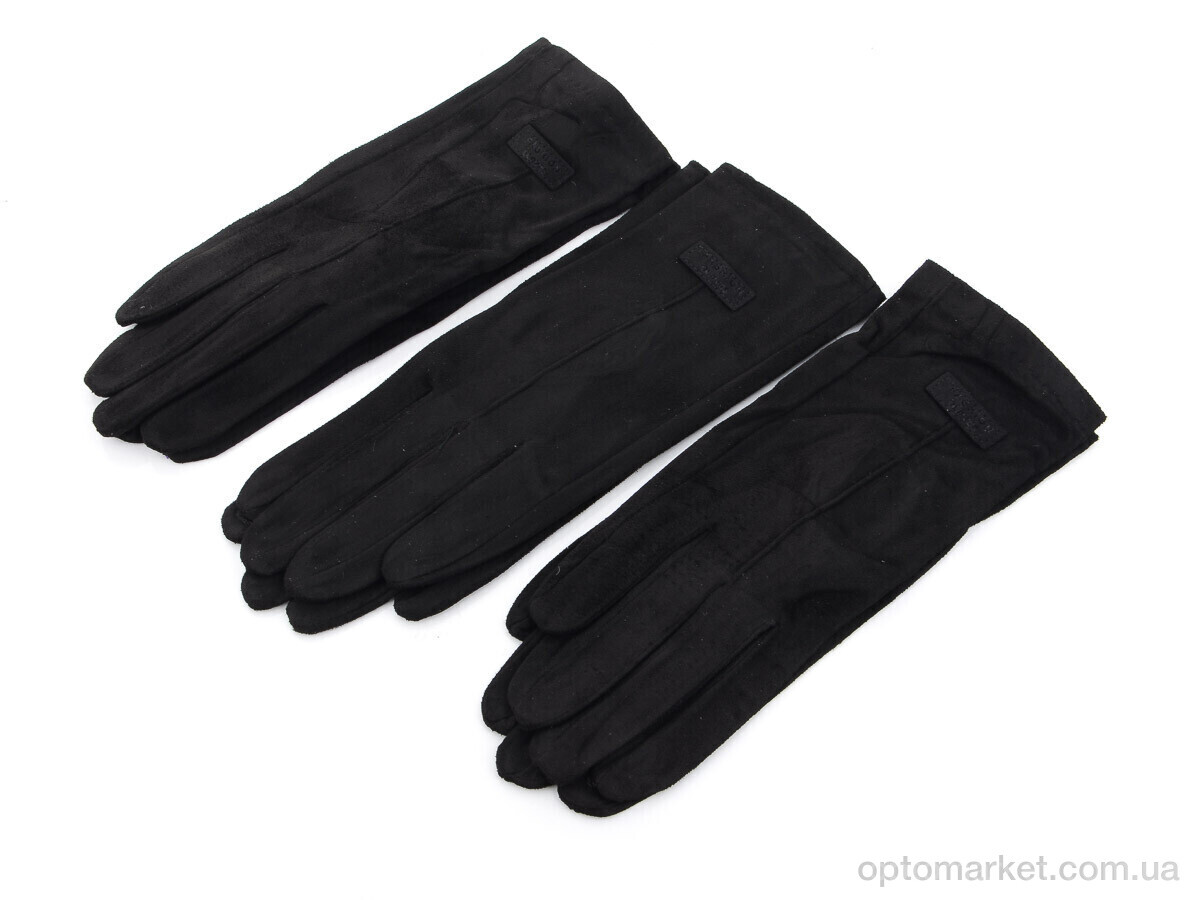 Купить Рукавички жіночі Тонкий замш N3 RuBi чорний, фото 1