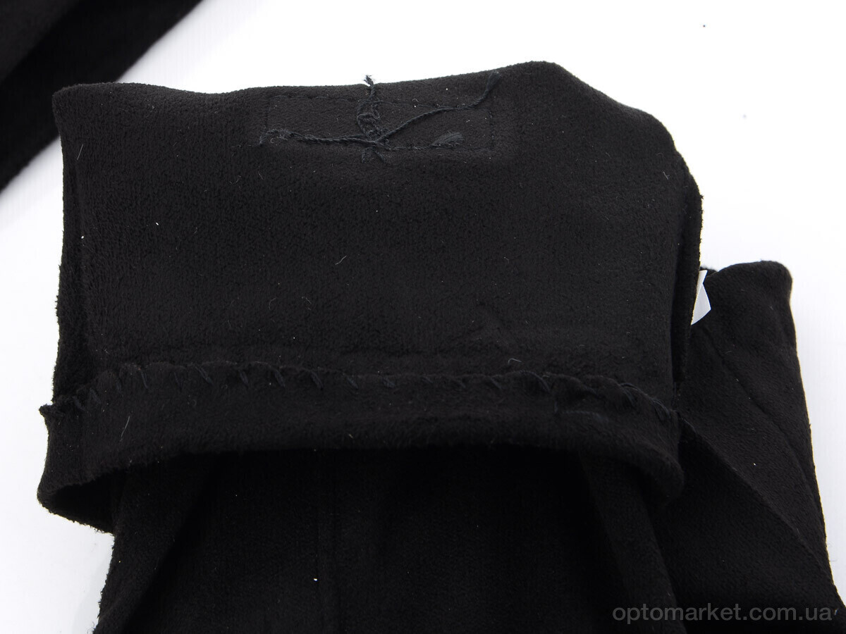 Купить Рукавички жіночі Тонкий замш N3 RuBi чорний, фото 3