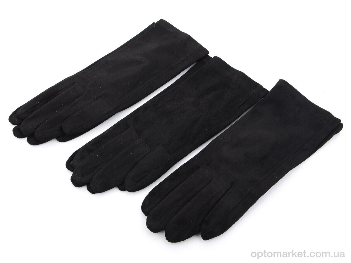 Купить Рукавички жіночі Тонкий замш N4 RuBi чорний, фото 1