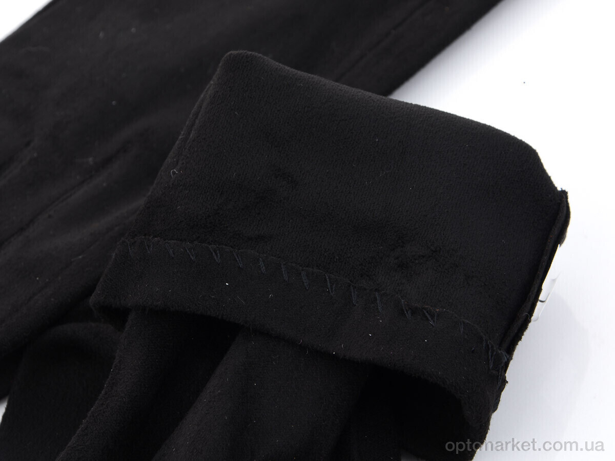 Купить Рукавички жіночі Тонкий замш N4 RuBi чорний, фото 3