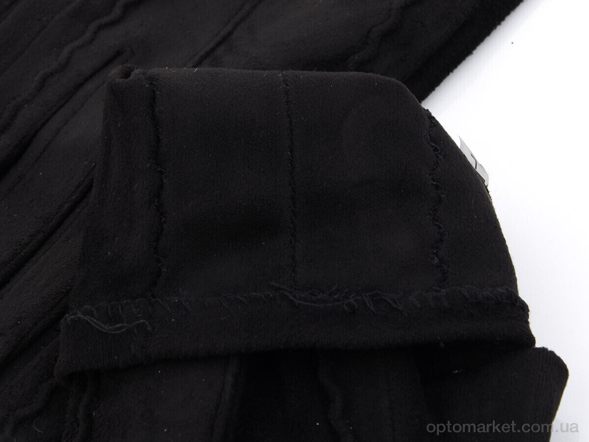 Купить Рукавички жіночі Тонкий замш N5 RuBi чорний, фото 3