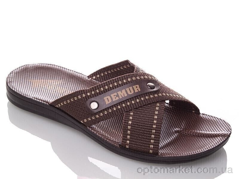 Купить Шльопанці чоловічі TRK DeMur brown-white Demur коричневий, фото 1