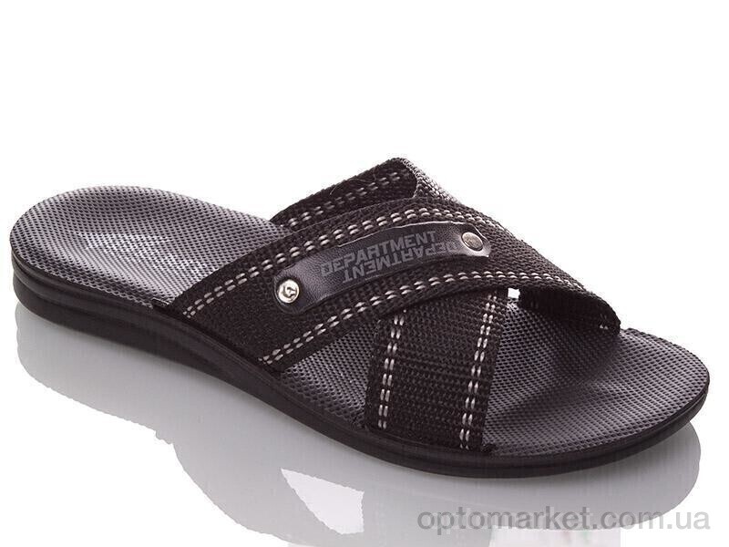 Купить Шльопанці чоловічі TRK Depart black-white Demur чорний, фото 1