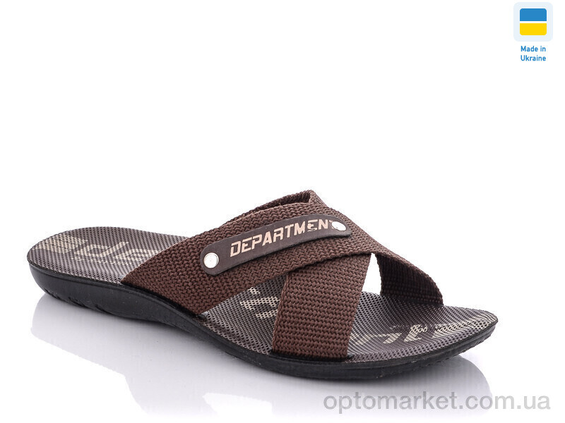 Купить Шльопанці чоловічі TRK Depart brown Demur коричневий, фото 1