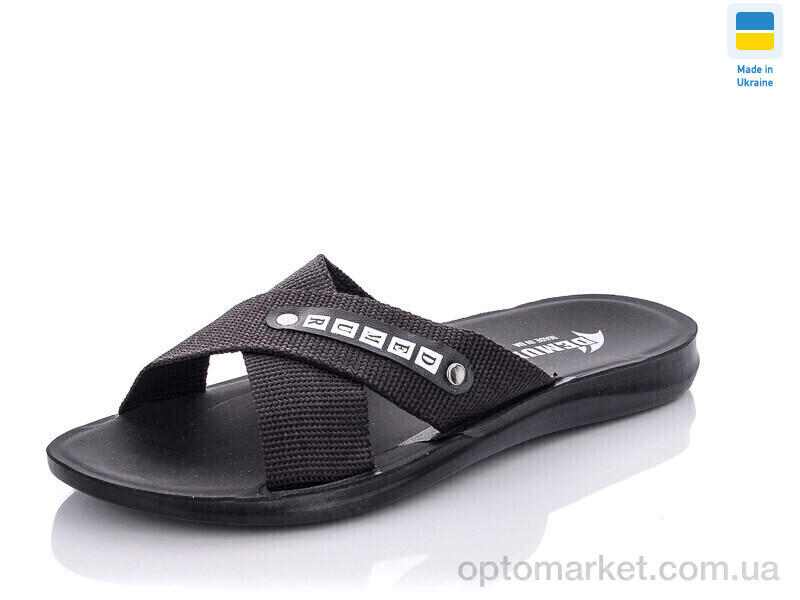 Купить Шльопанці чоловічі TRK new black Demur чорний, фото 1