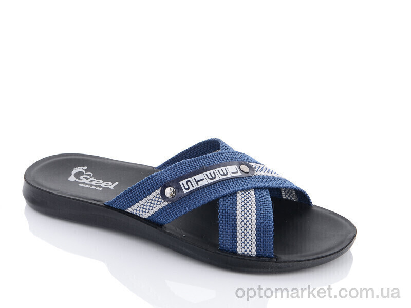 Купить Шльопанці чоловічі TRK STL cиній-cірий Demur синій, фото 1