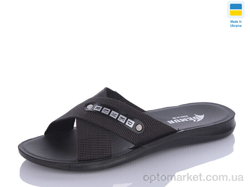 Купить Шльопанці чоловічі TRK STL new black Demur чорний, фото 1