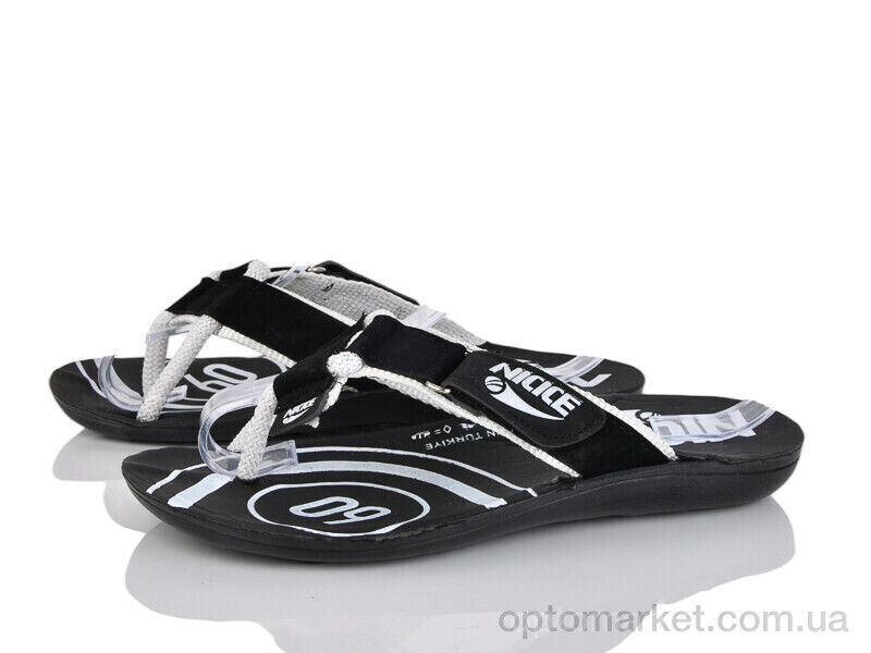 Купить В'єтнамки чоловічі Тряпка К2 чорний Selena чорний, фото 1