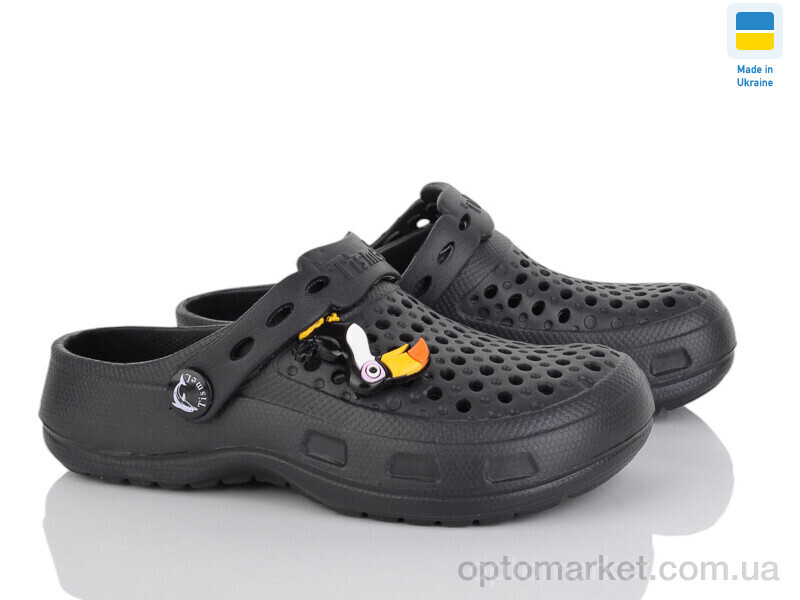 Купить Крокси дитячі ТС крокси чорні Tismel чорний, фото 1