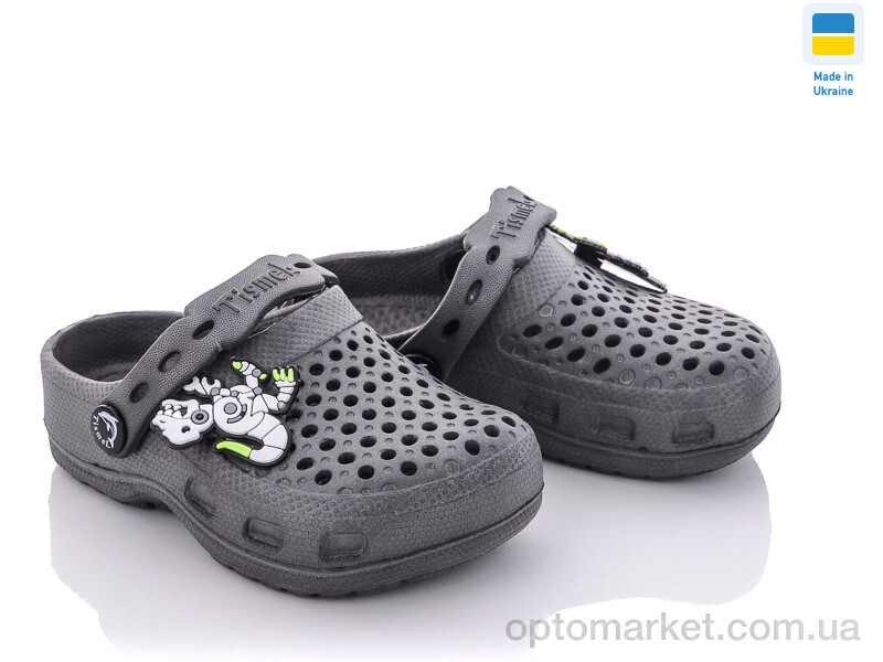 Купить Крокси дитячі ТС Укр крокс сірий Tismel сірий, фото 1