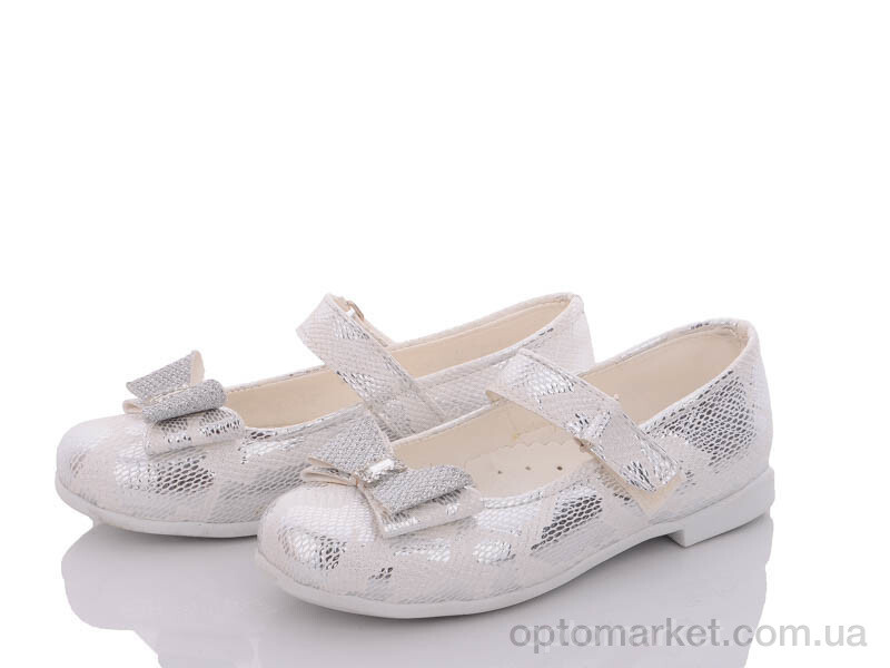 Купить Туфлі дитячі Турция 0063серебро Hilal білий, фото 1