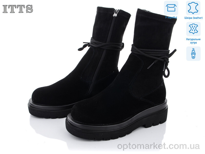 Купить Черевики жіночі TY406A ITTS чорний, фото 1