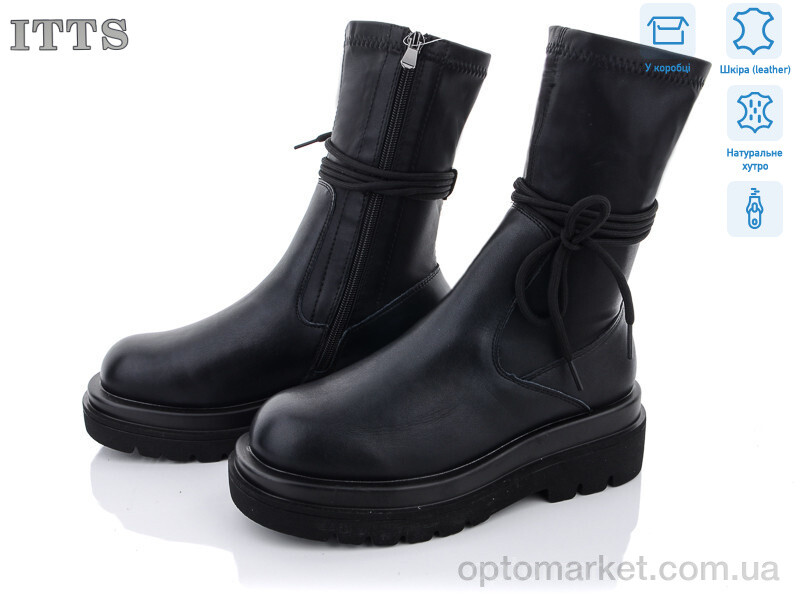 Купить Черевики жіночі TY406B ITTS чорний, фото 1
