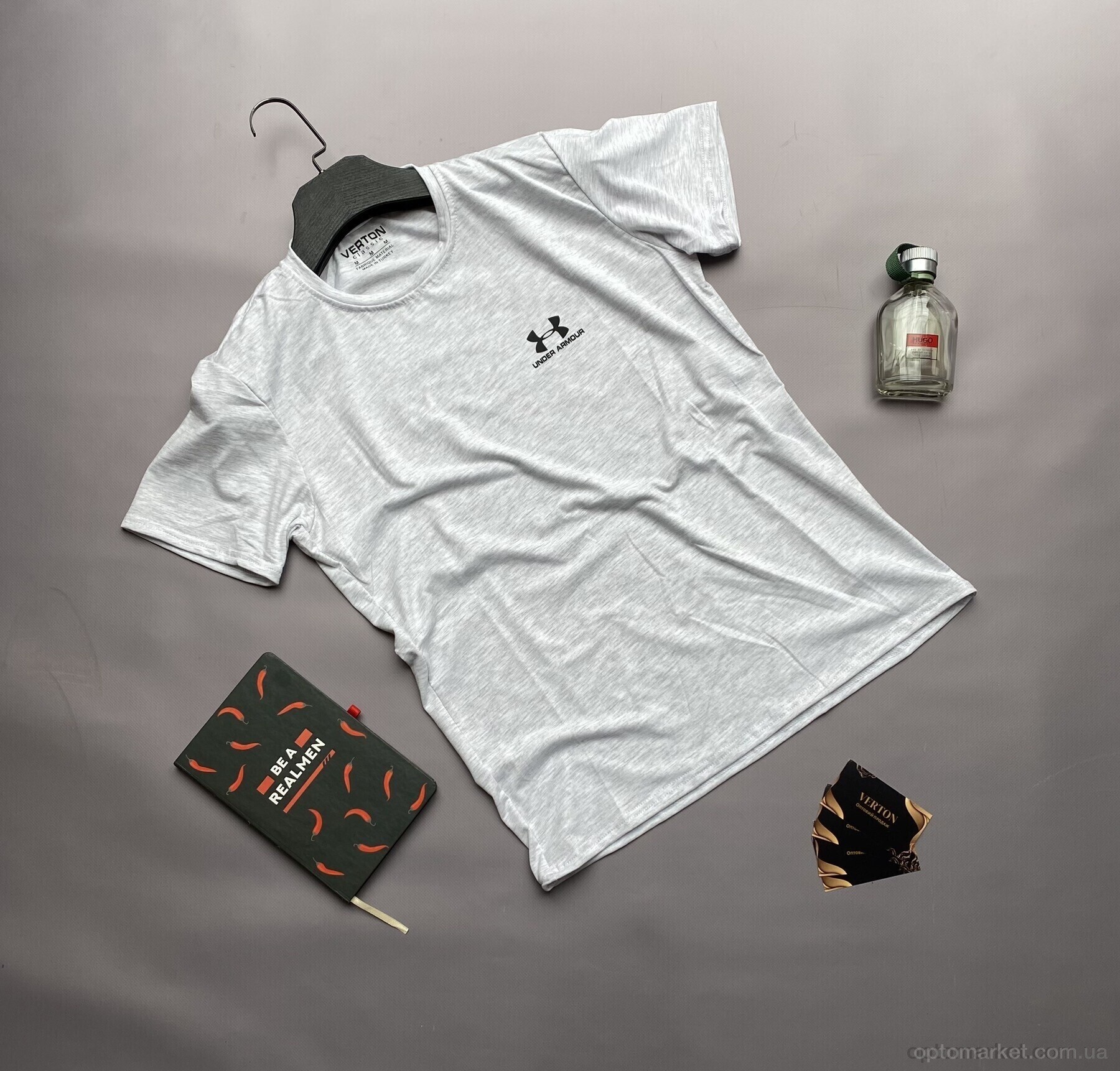 Купить Футболка чоловічі U9 U_A.mo.r сірий, фото 3