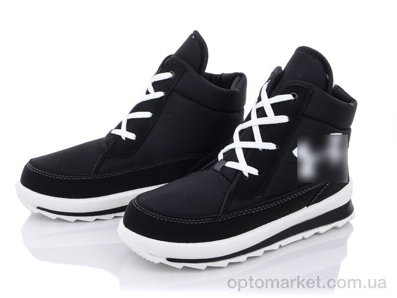 Купить Черевики жіночі UA 117 чорні б/п смужка U_A.mo.r чорний, фото 1