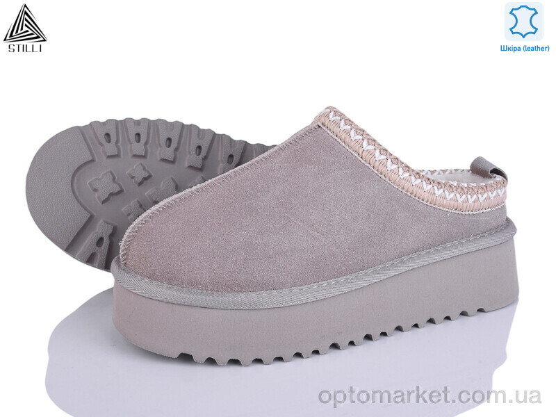 Купить Уги жіночі UG350-4 шкіра піна Stilli сірий, фото 1