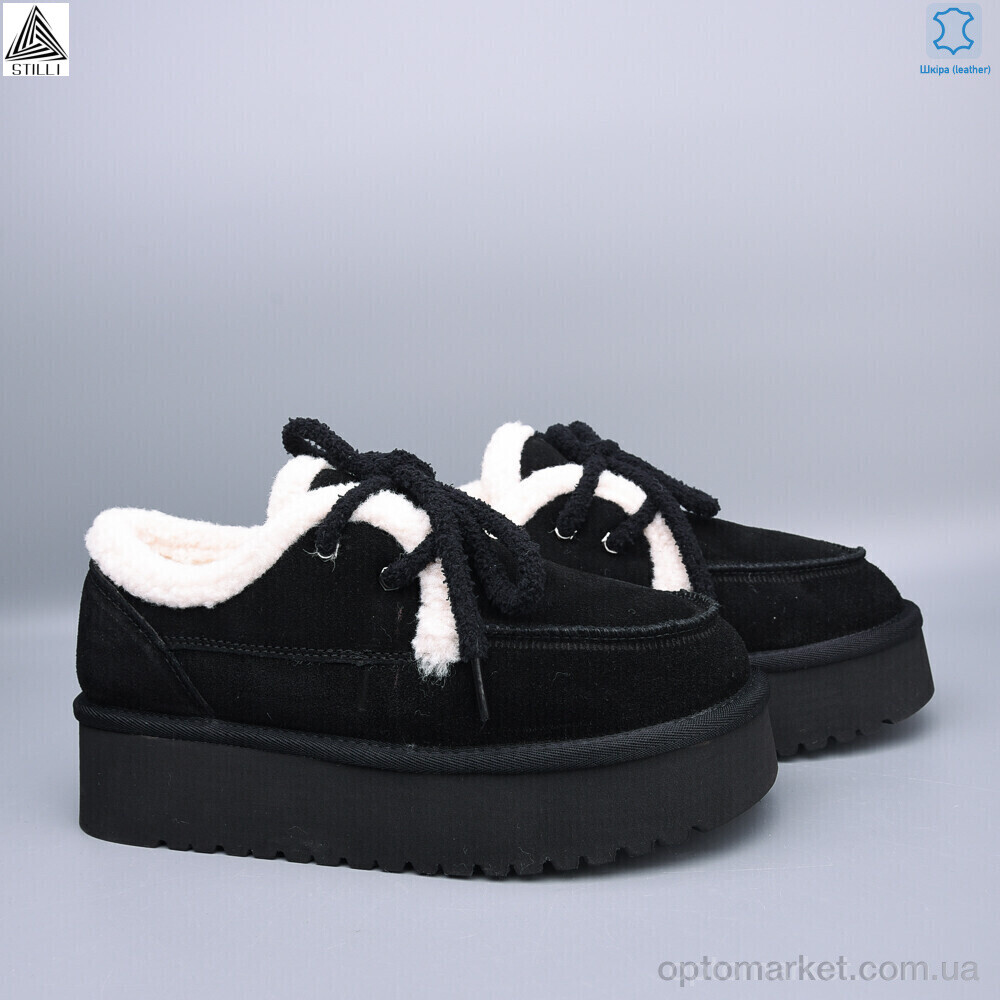 Купить Уги жіночі UG430-2 шкіра піна Stilli чорний, фото 2