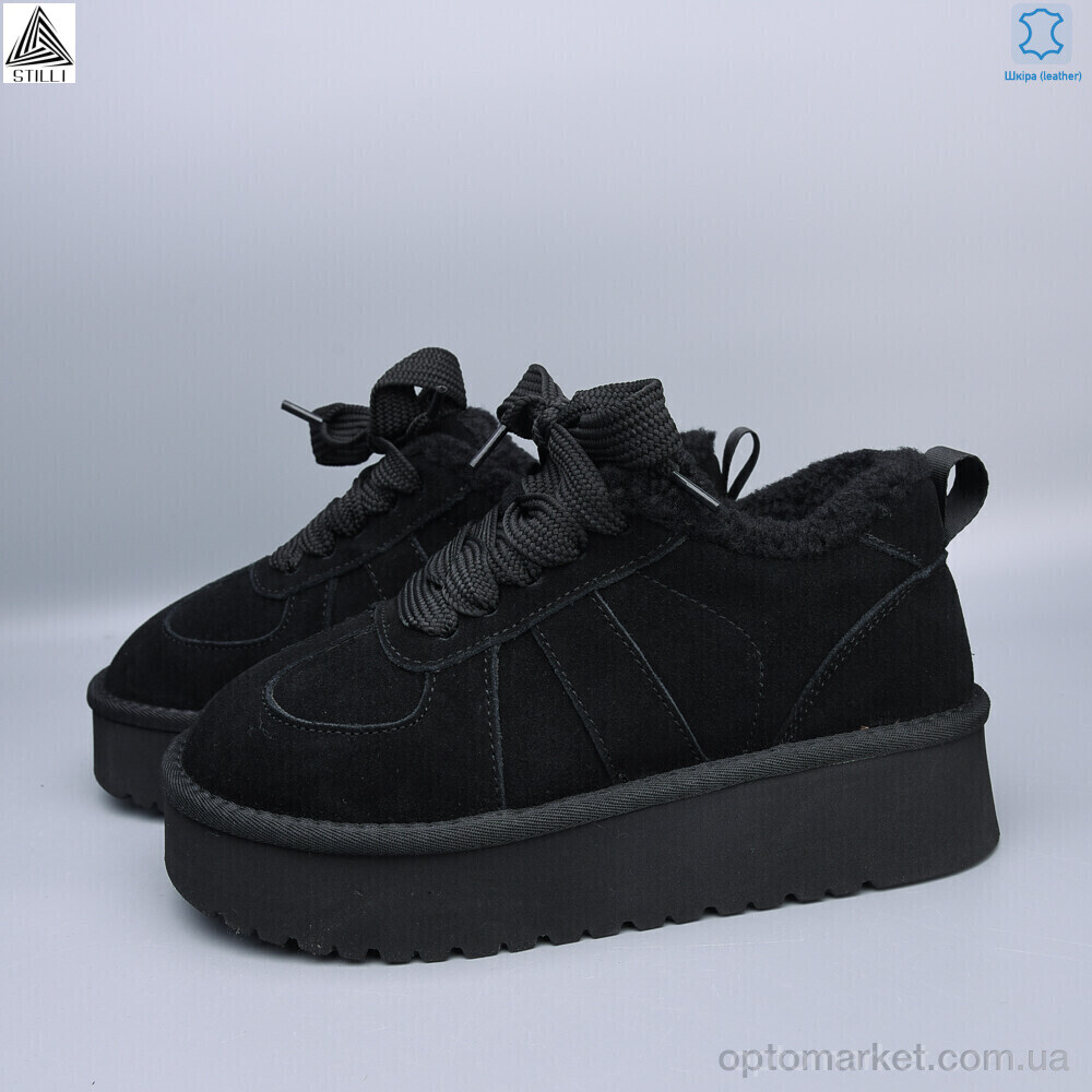 Купить Уги жіночі UG440-1 шкіра піна Stilli чорний, фото 2