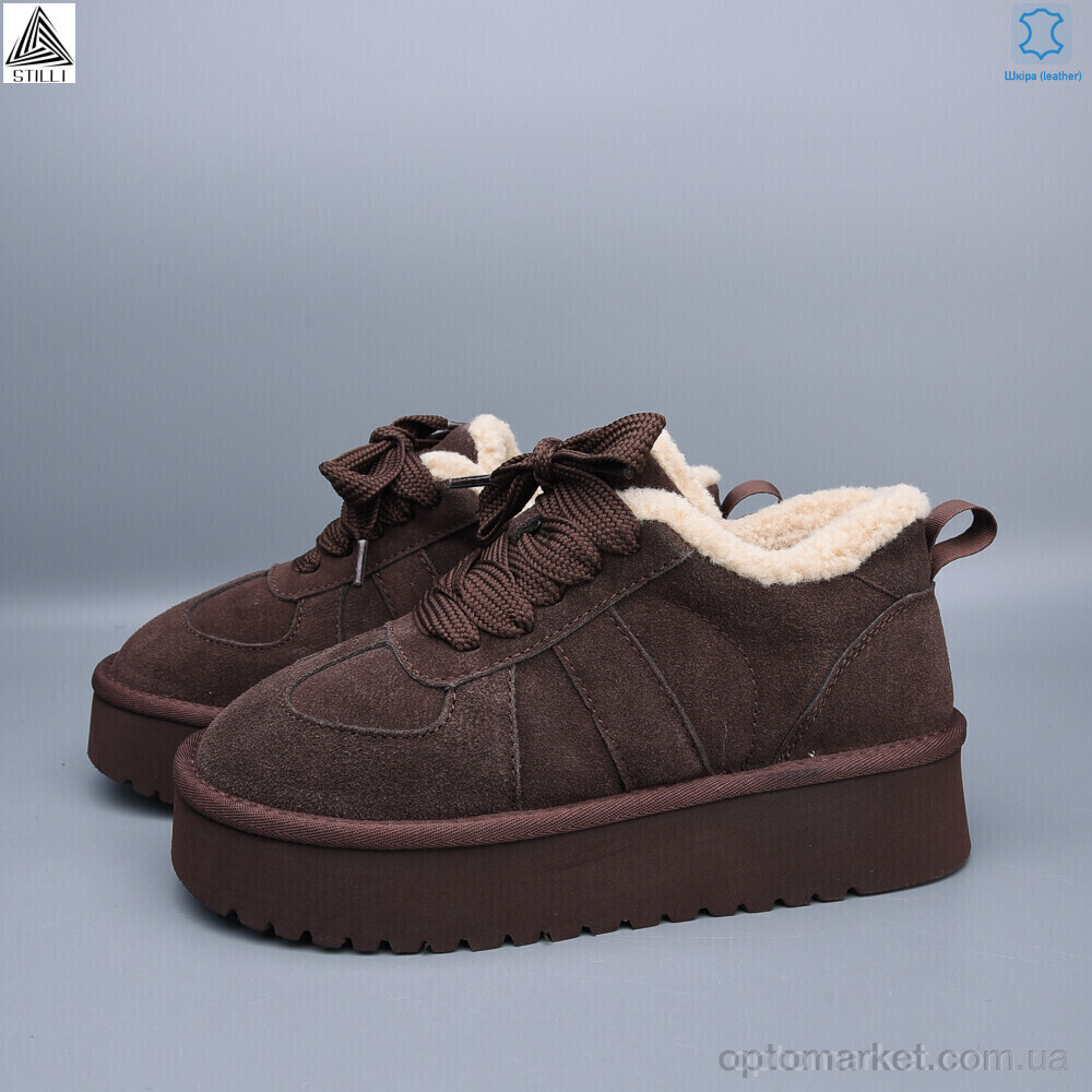 Купить Уги жіночі UG440-4 шкіра піна Stilli коричневий, фото 2