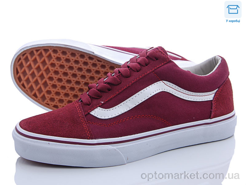 Купить Кеди чоловічі V150-5 V-ans бордовий, фото 1