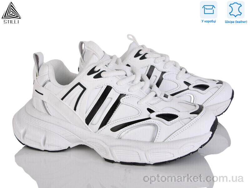 Купить Кросівки жіночі V170-2 шкіра піна Stilli білий, фото 1