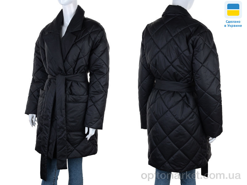 Купить Пальто жіночі V2 чорний Divo чорний, фото 3