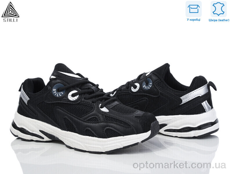 Купить Кросівки жіночі V30-4 шкіра піна Stilli чорний, фото 1