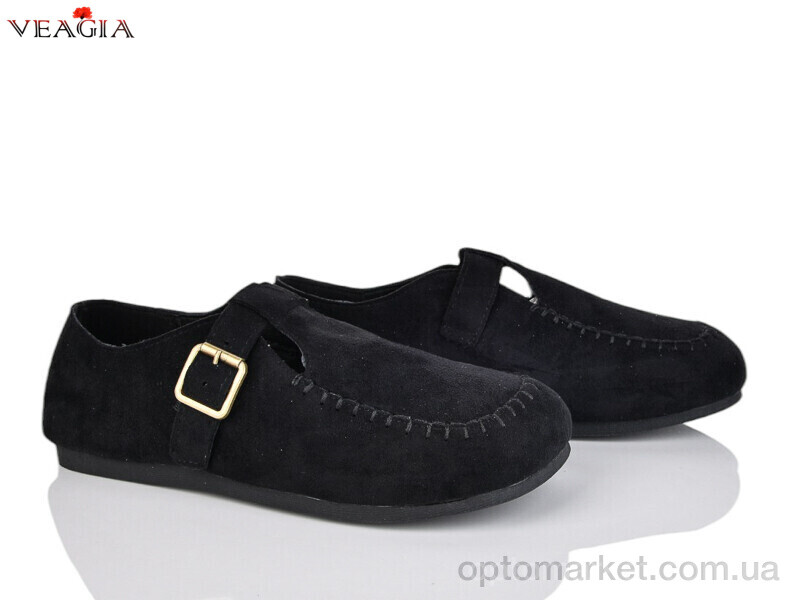 Купить Мокасини жіночі V3376 Veagia чорний, фото 1