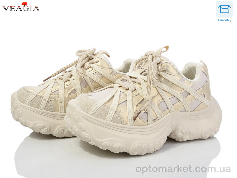 Купить Кросівки жіночі V3516-26 FAN бежевий, фото 1