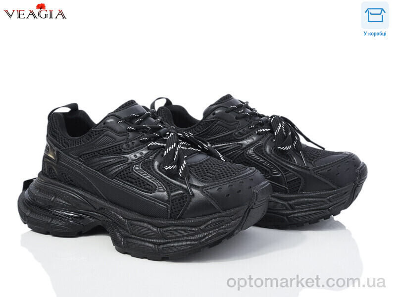 Купить Кросівки жіночі V3521 FAN чорний, фото 1