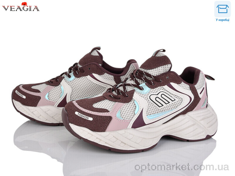 Купить Кросівки жіночі V3601-1 FAN бордовий, фото 1