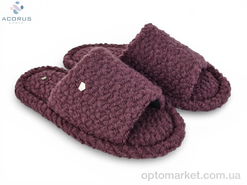 Купить Капці чоловічі V4 bordo Acorus бордовий, фото 1