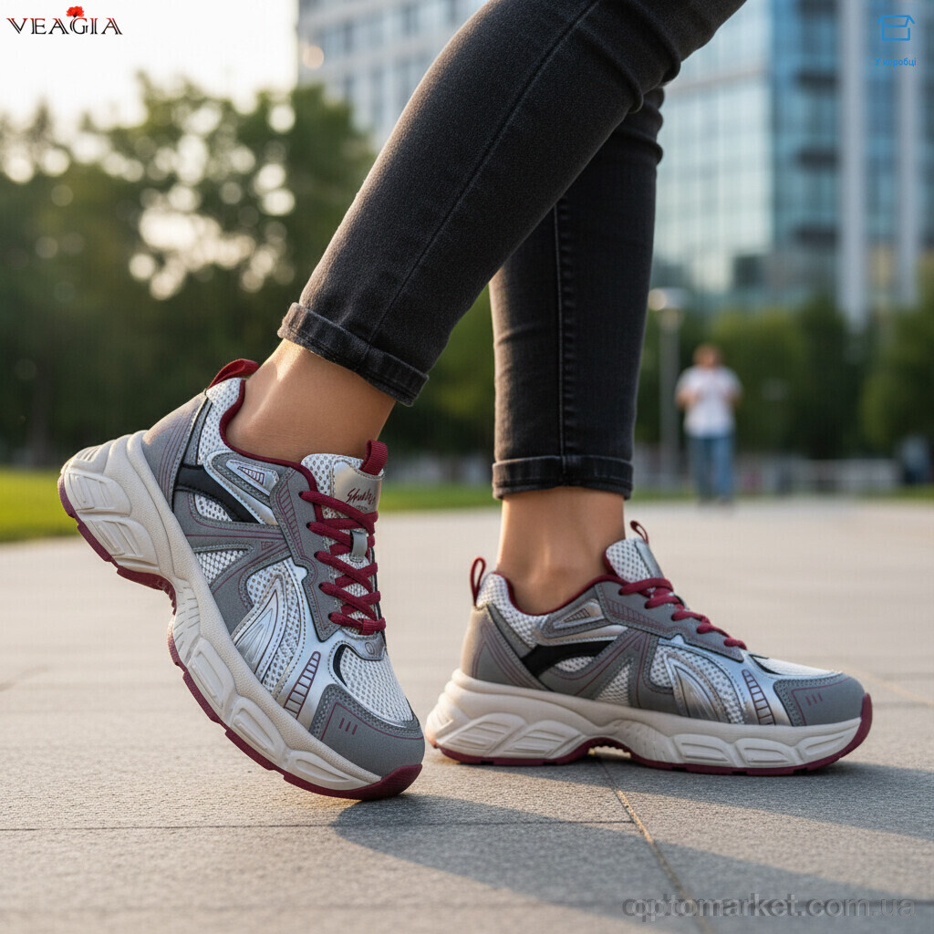 Купить Кросівки жіночі V983-2 Veagia сірий, фото 2